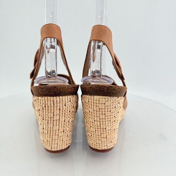 Sofft Womens Clarissa Wedge Ankle Strap Sandals Size 10 M Brown Leather - Picture 10 of 16